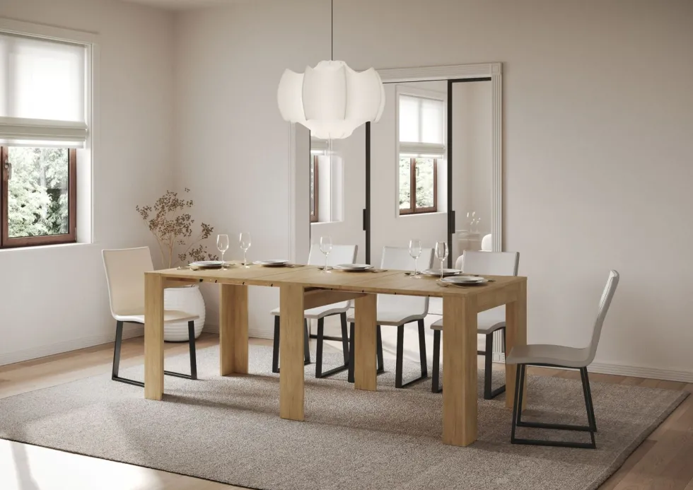Consolle allungabile moderna 90x25/181 cm SLCK