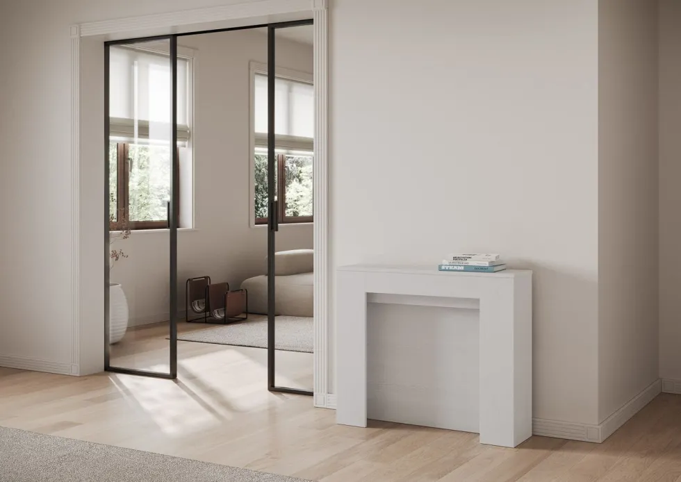 Consolle moderna allungabile Made in Italy 90x25/211 cm KB