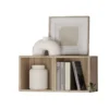 Coppia di cubi pensili 28x29 cm rovere chiaro MML3