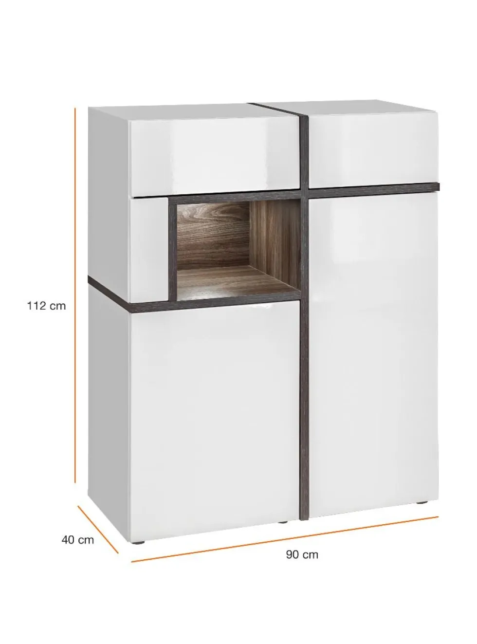 Credenza moderna bianca MP19