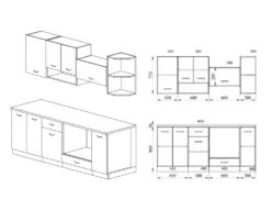Cucina componibile moderna CI413