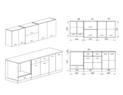 Cucina componibile moderna CI416