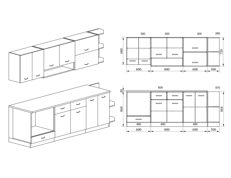 Cucina design moderno componibile CI722