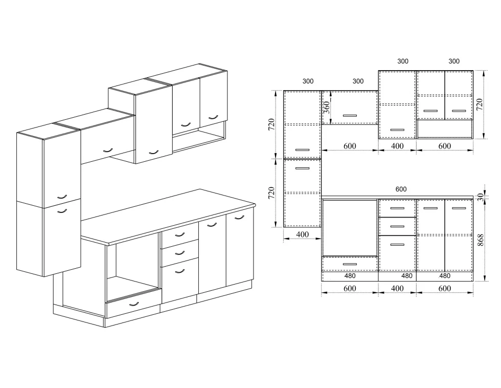 Cucina design moderno componibile CI417