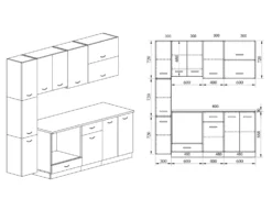 Cucina moderna completa componibile CI717