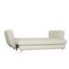 Divano letto 3 posti 248 cm in tessuto beige DT2