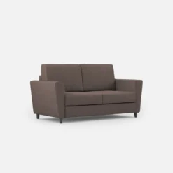 Divano 172x85cm design a due posti con piedini in legno e stoffa idrorepellente talpa DI35