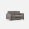 Divano 158x85cm design a due posti con tessuto idrorepellente grigio DI24