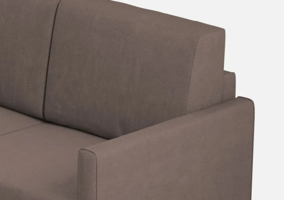 Divano 158x85cm design a due posti con tessuto idrorepellente talpa DI24