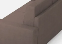 Divano 148x85cm design a due posti con bracciolo squadrato idrorepellente talpa DI12