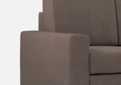 Divano 148x85cm design a due posti con bracciolo squadrato idrorepellente talpa DI12