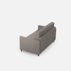 Divano 138x85cm design a due posti da salotto idrorepellente grigio DI23