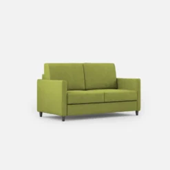 Divano 138x85cm design a due posti da salotto idrorepellente verde DI23