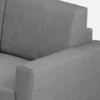 Divano 152x85cm design a due posti piccolo con stoffa idrorepellente grigio DI34