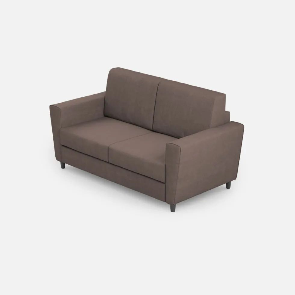 Divano 152x85cm design a due posti piccolo con stoffa idrorepellente talpa DI34