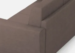 Divano 152x85cm design a due posti piccolo con stoffa idrorepellente talpa DI34