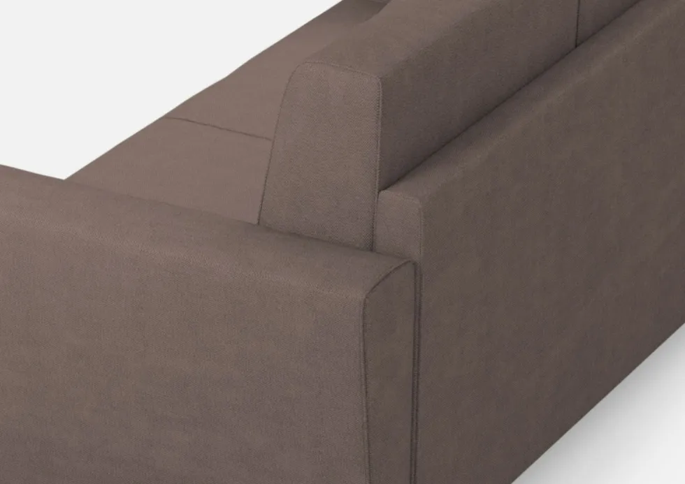 Divano 152x85cm design a due posti piccolo con stoffa idrorepellente talpa DI34