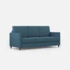 Divano 198x85cm design a tre posti tessuto idrorepellente blu avio DI25