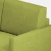 Divano 198x85cm design a tre posti tessuto idrorepellente verde DI25
