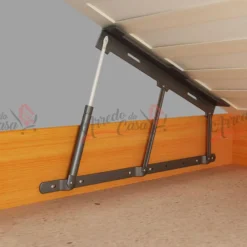 KIT SISTEMA SOLLEVAMENTO LETTO PER LETTO CONTENITORE DOPPIO O SINGOLO MOLLE A GAS