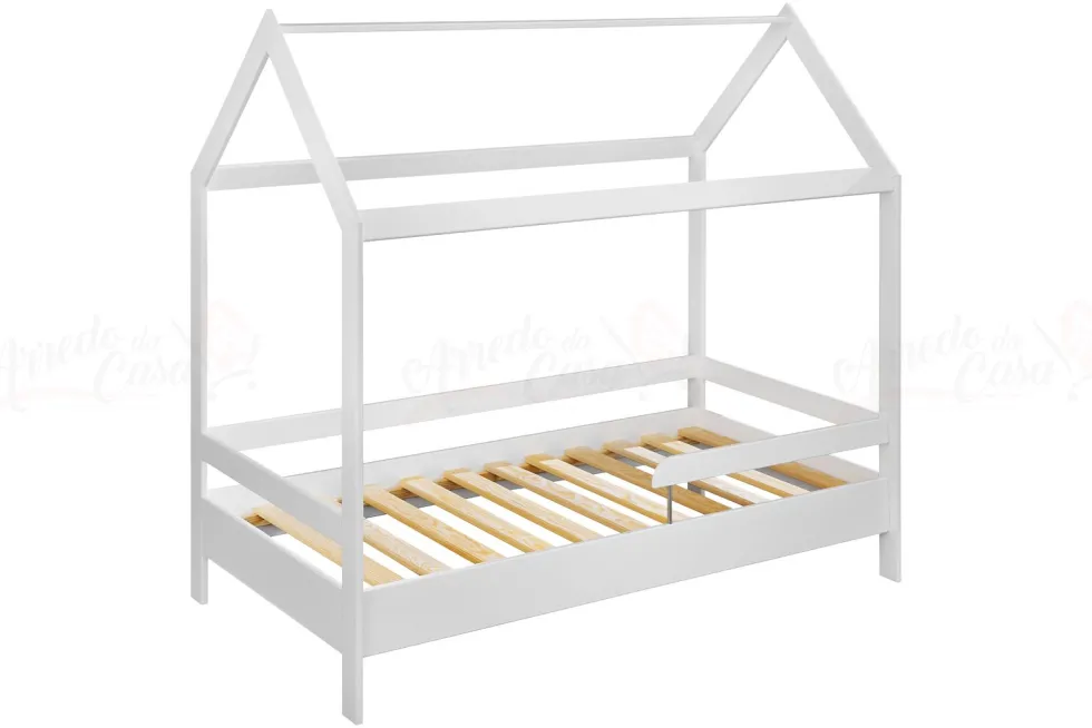 Letto a capanna bambino bianco opaco LP3