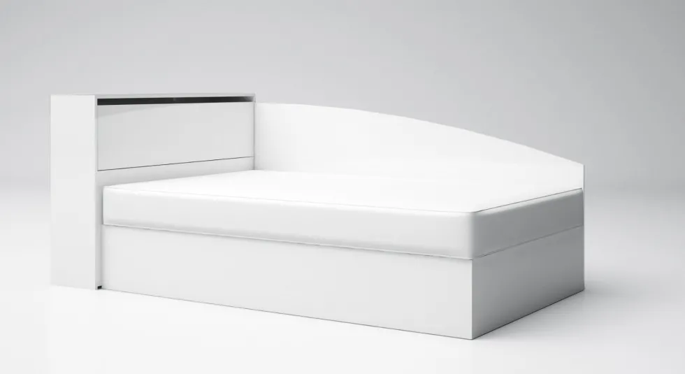 Letto ad angolo contenitore in diversi colori LG56