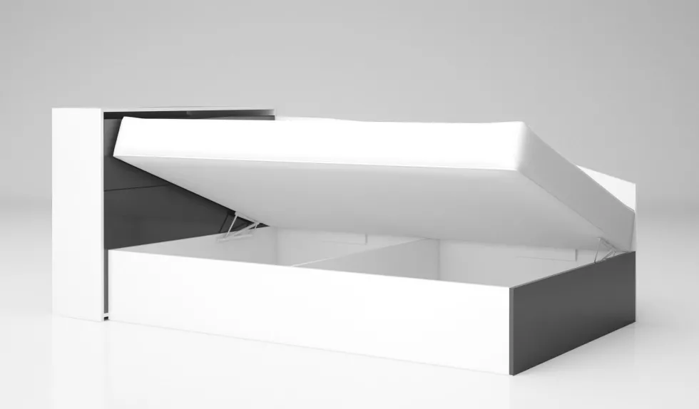 Letto ad angolo contenitore in diversi colori LG56
