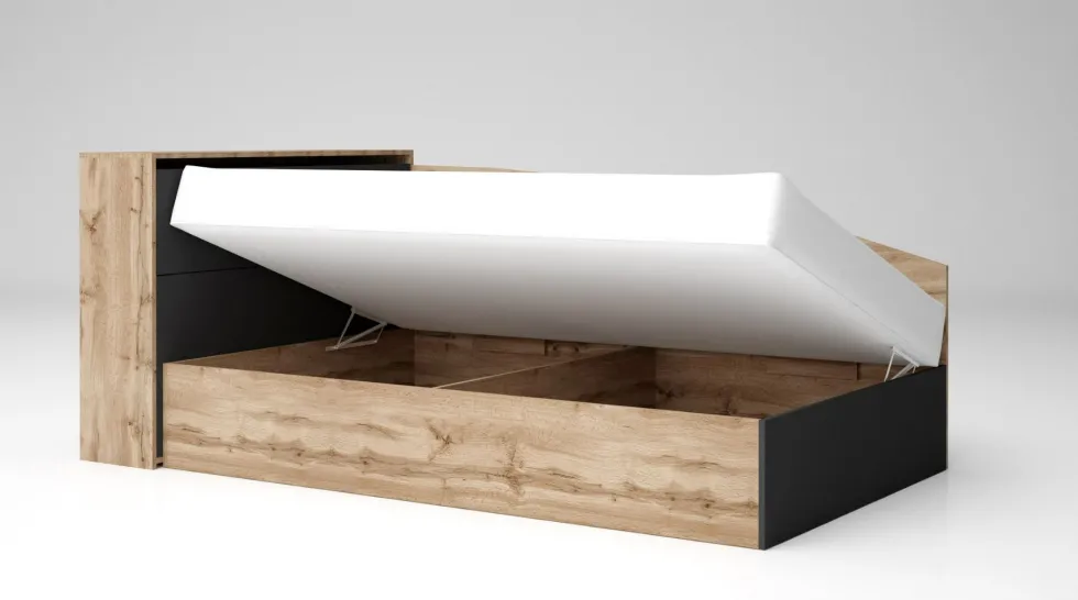 Letto ad angolo contenitore in diversi colori LG56