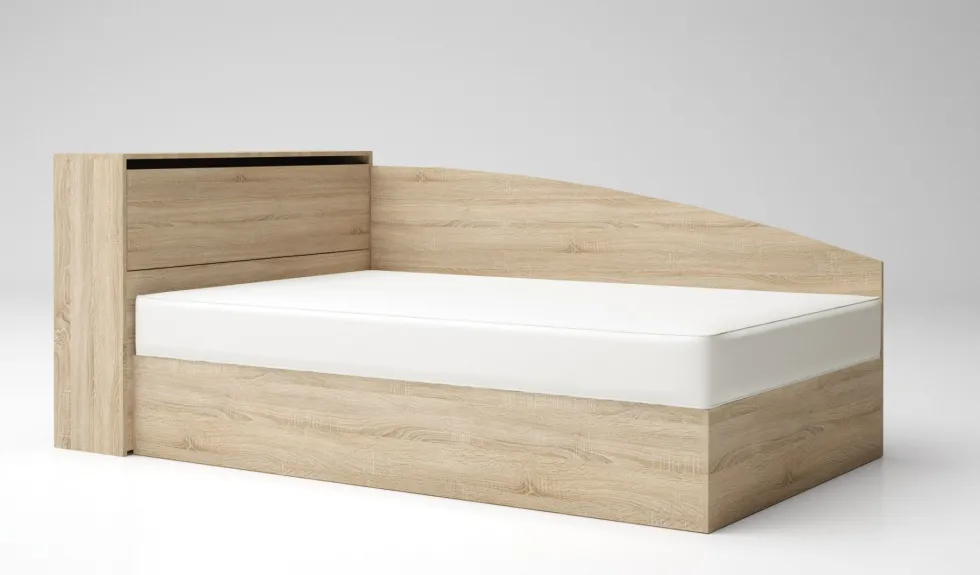 Letto ad angolo contenitore in diversi colori LG56