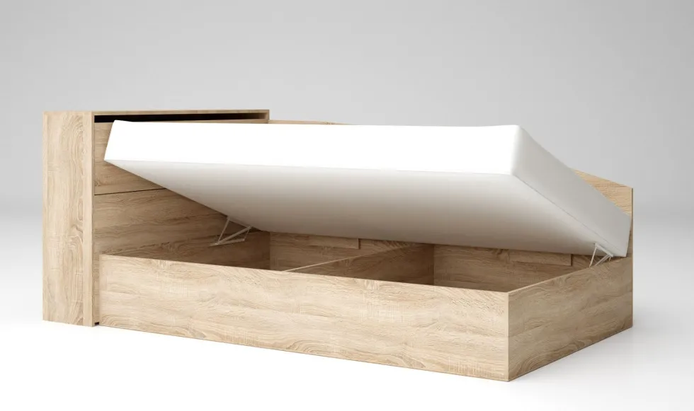 Letto ad angolo contenitore in diversi colori LG56