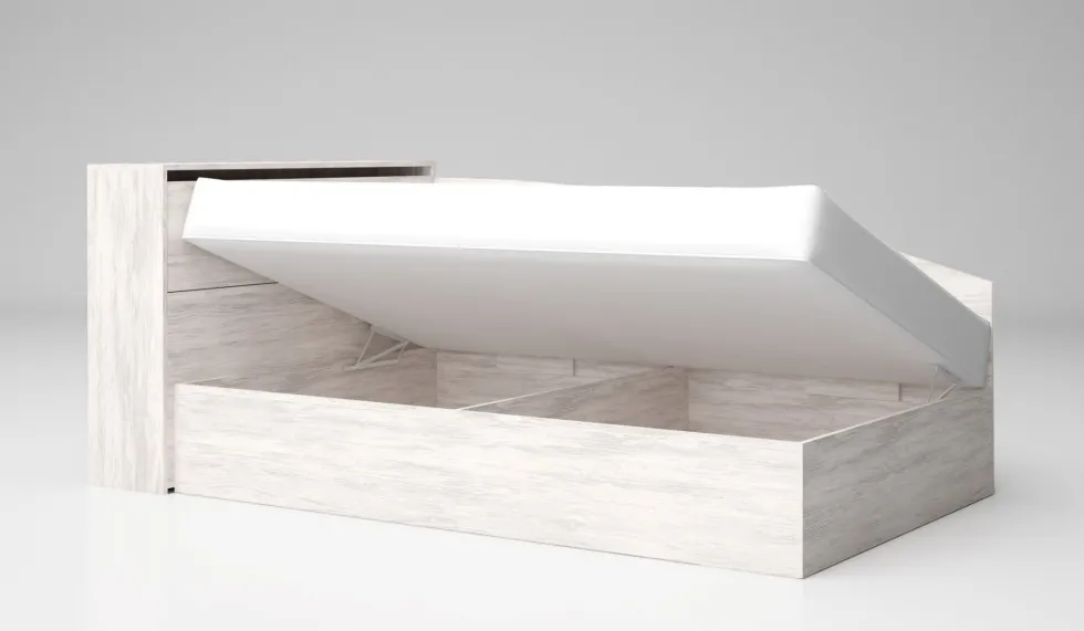 Letto ad angolo contenitore in diversi colori LG56