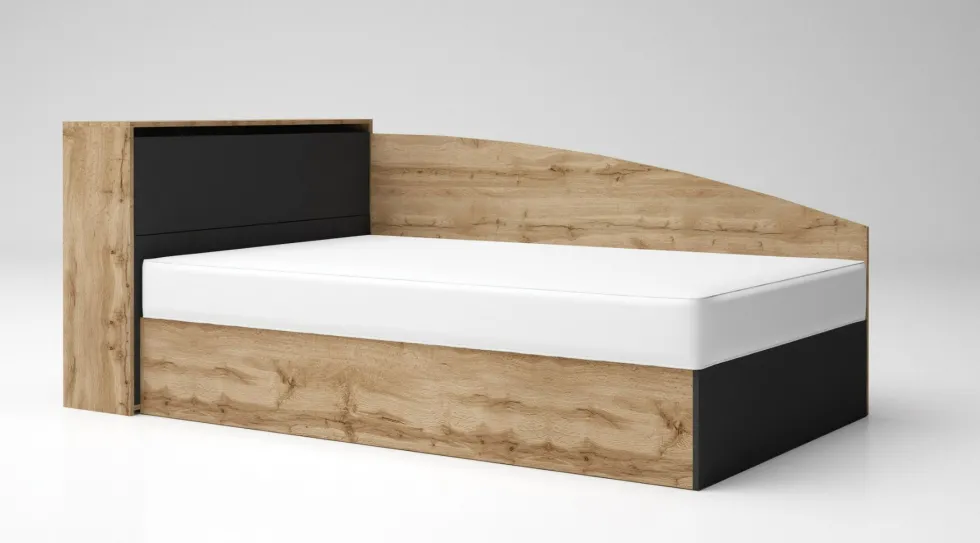 Letto ad angolo contenitore in diversi colori LG56