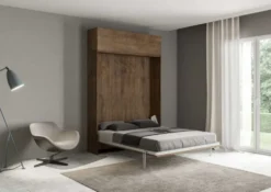 Letto alla francese a scomparsa con vasistas KNT11