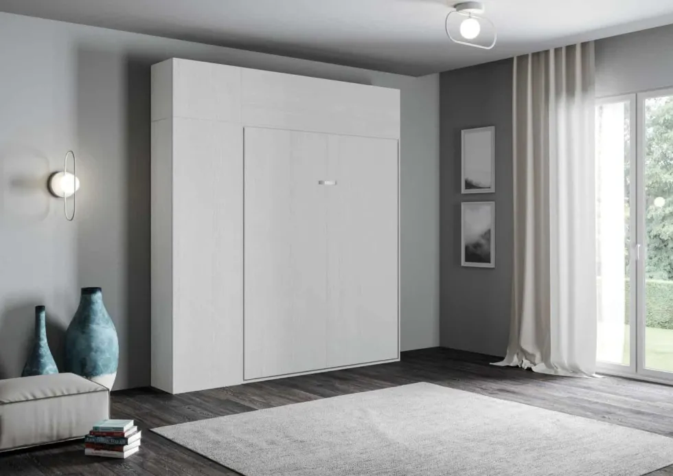 Letto alla francese con pensili a colonna e vasistas KNT9