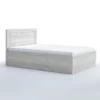 Letto alla francese 140x200 bianco legno LG59