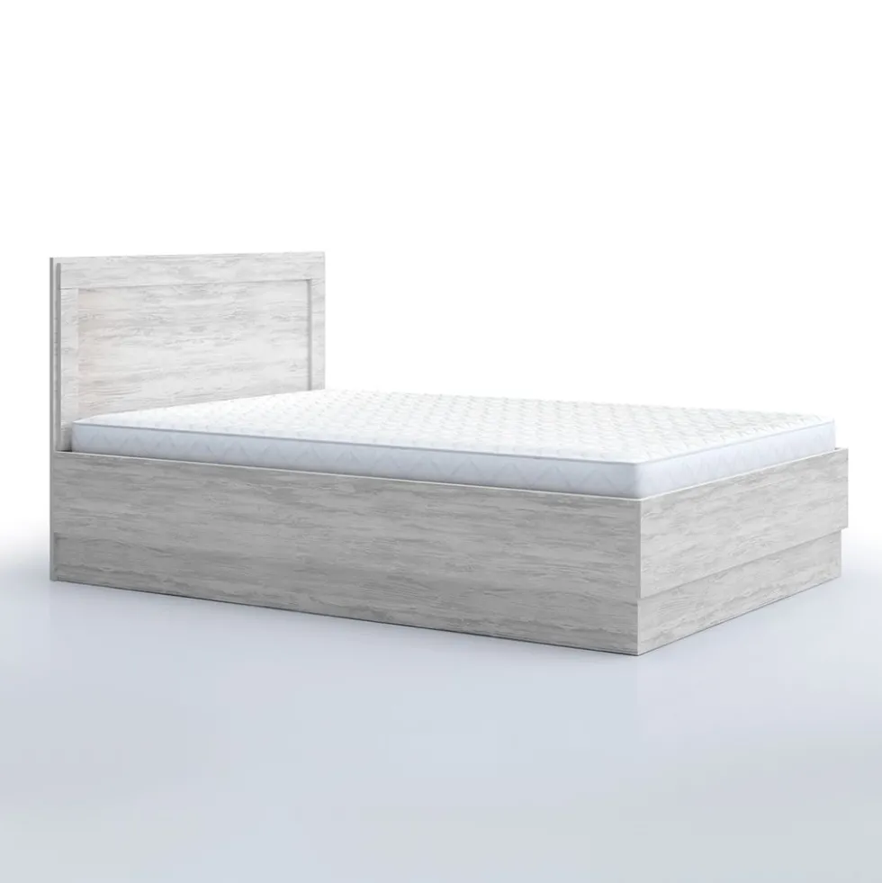 Letto alla francese 140x200 bianco legno LG59