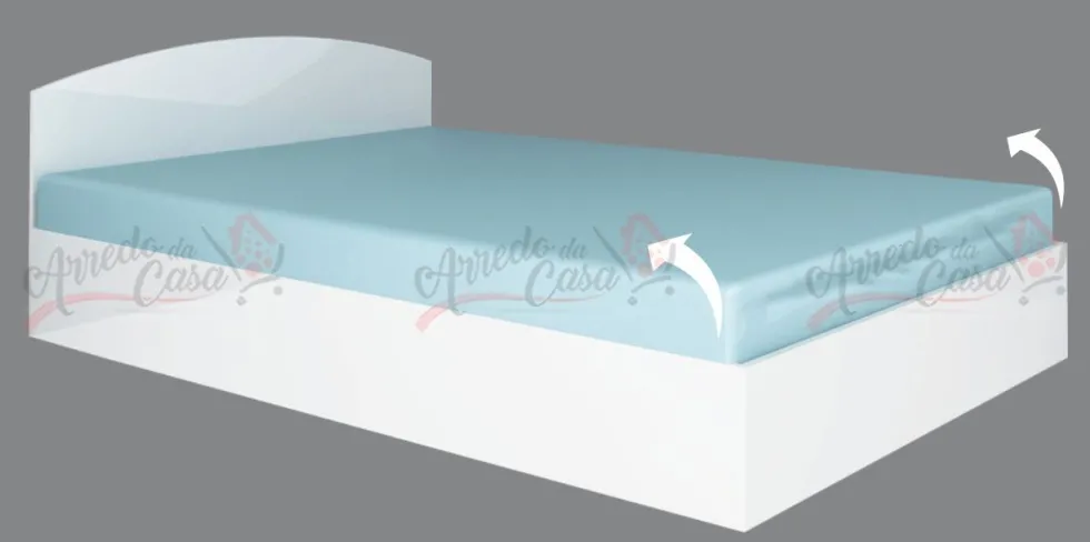 Letto matrimoniale alla francese contenitore LG6