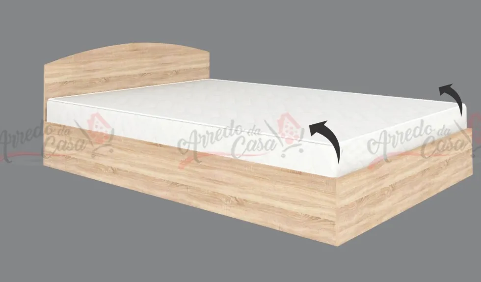 Letto matrimoniale alla francese contenitore LG6