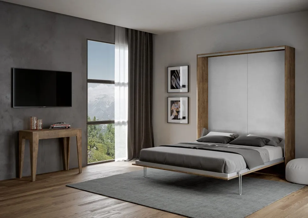 Letto matrimoniale a scomparsa KNT23