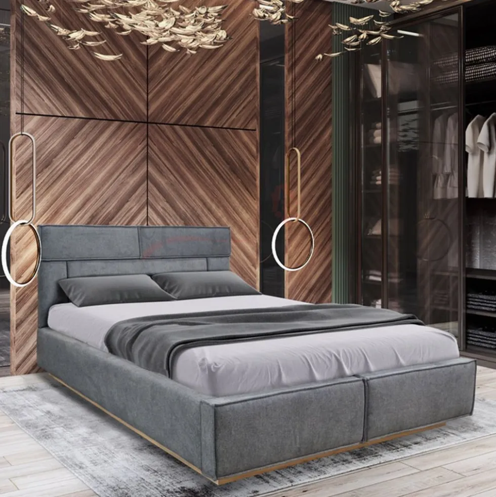 Letto matrimoniale con contenitore in diversi colori 160x200 LI33