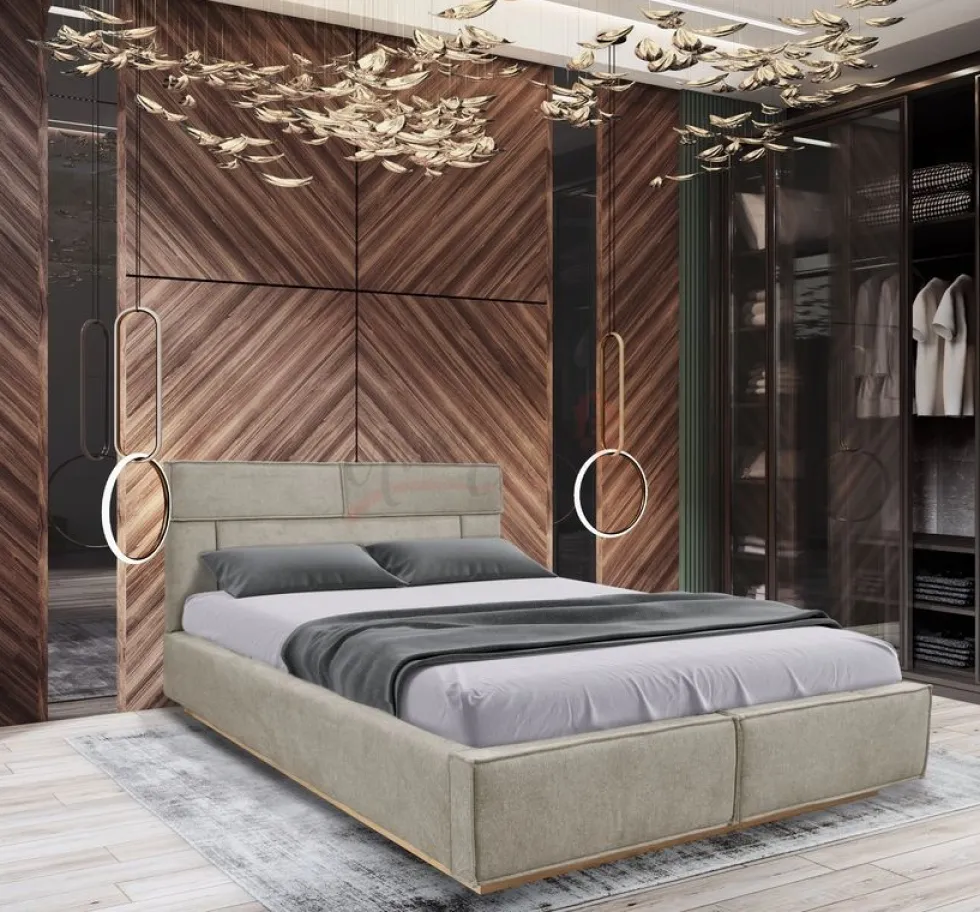 Letto matrimoniale con contenitore in diversi colori 160x200 LI33