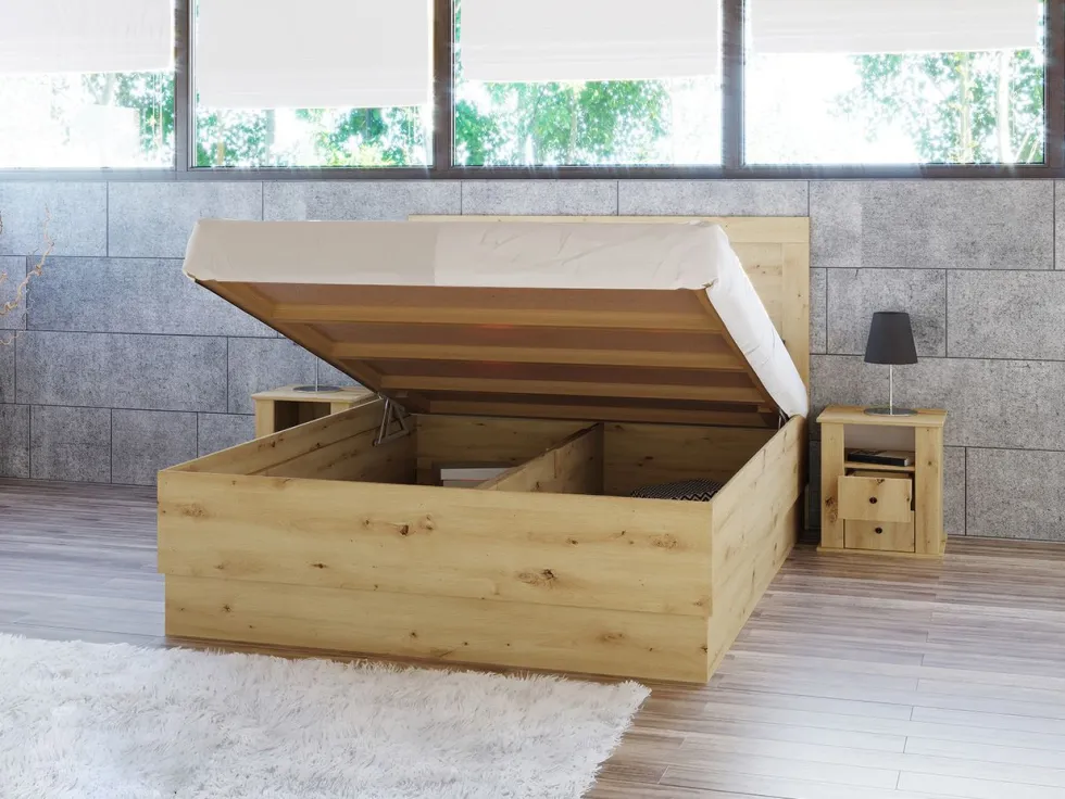 Letto matrimoniale con contenitore 160x200 LI7031