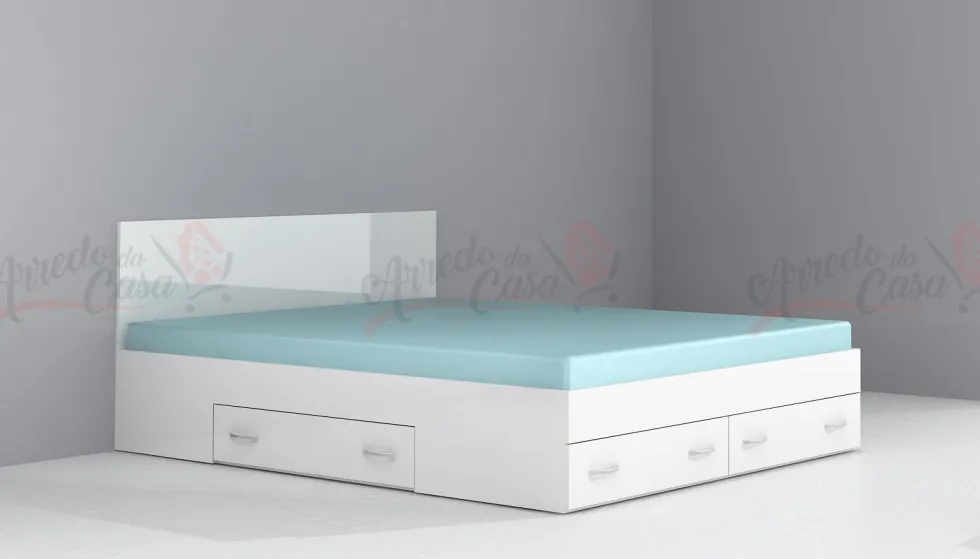 Letto matrimoniale con contenitore LG12