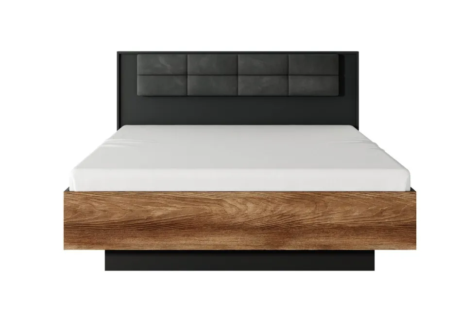Letto matrimoniale contenitore 160X200cm marrone e nero LLK7