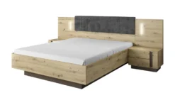 Letto matrimoniale contenitore 160X200 cm rovere LLK1