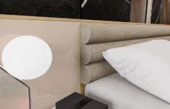 Letto matrimoniale rovere con comodini integrati 160x200 LI24