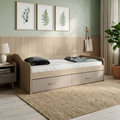 Letto singolo ad angolo contenitore LI25