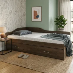 Letto singolo ad angolo contenitore LI25