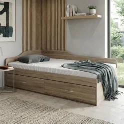 Letto singolo ad angolo contenitore LI25