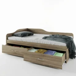 Letto singolo ad angolo contenitore LI25